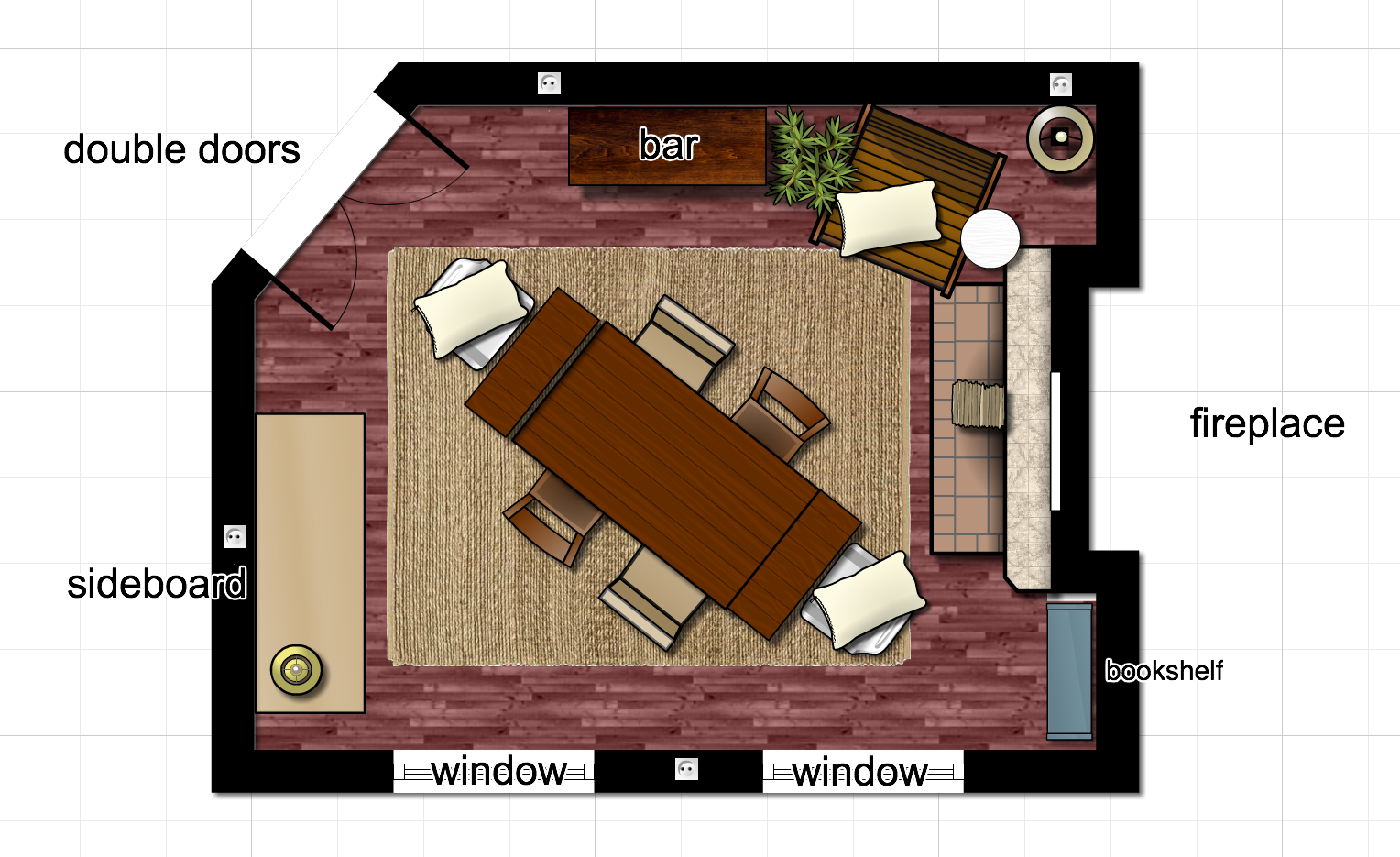 dining room layout planner
